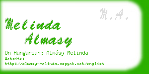 melinda almasy business card